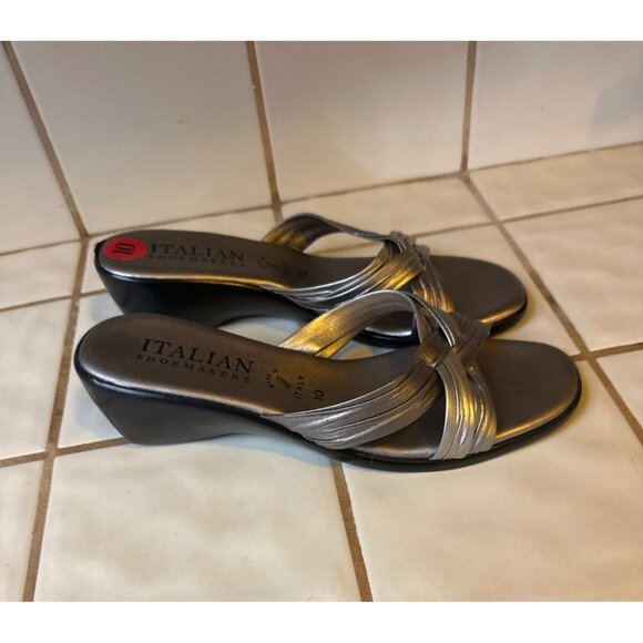 Italian Shoemakers Size 10 Finer Open Toe Sandals From Italy - Picture 9 of 12